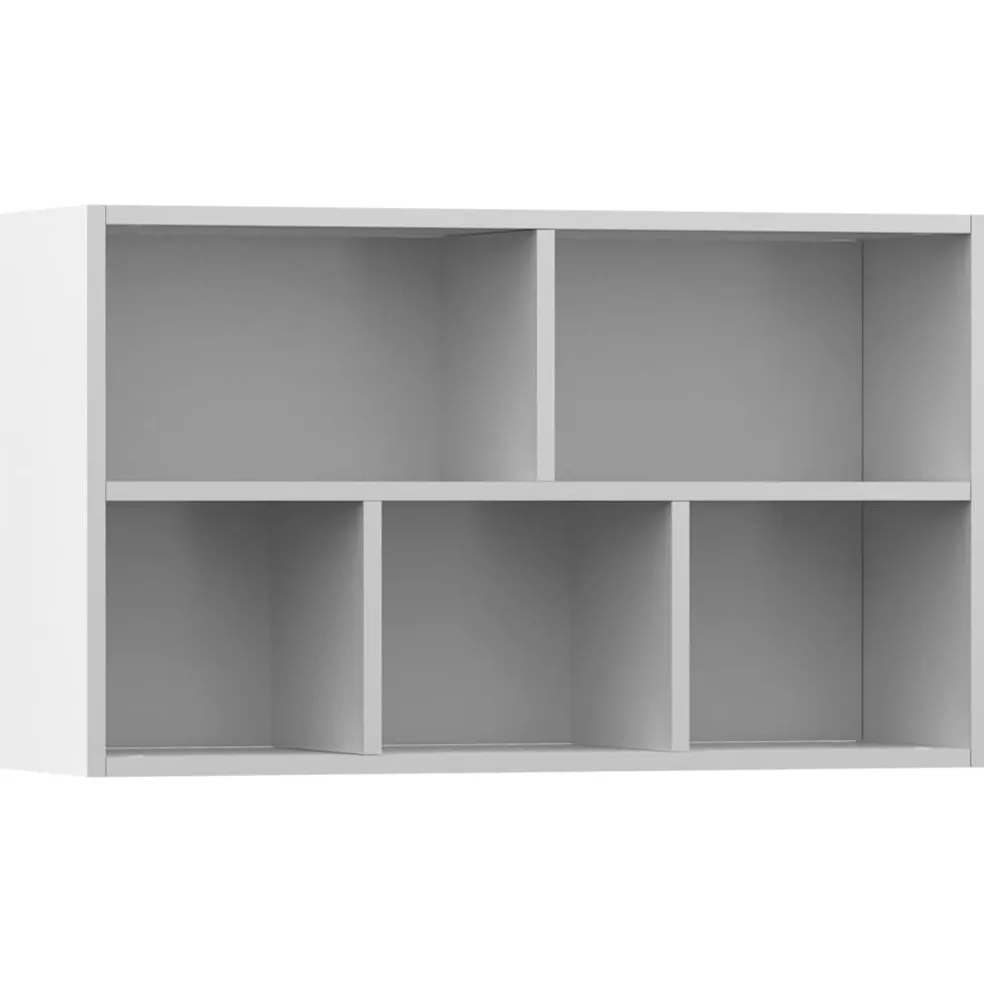 vidaXL Boekenkast/dressoir 50x25x80 cm bewerkt hout wit