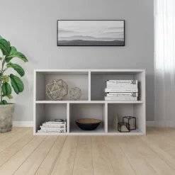 vidaXL Boekenkast/dressoir 50x25x80 cm bewerkt hout wit