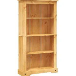 vidaXL Boekenkast grenenhout met 4 planken Corona-stijl 80x29x150 cm