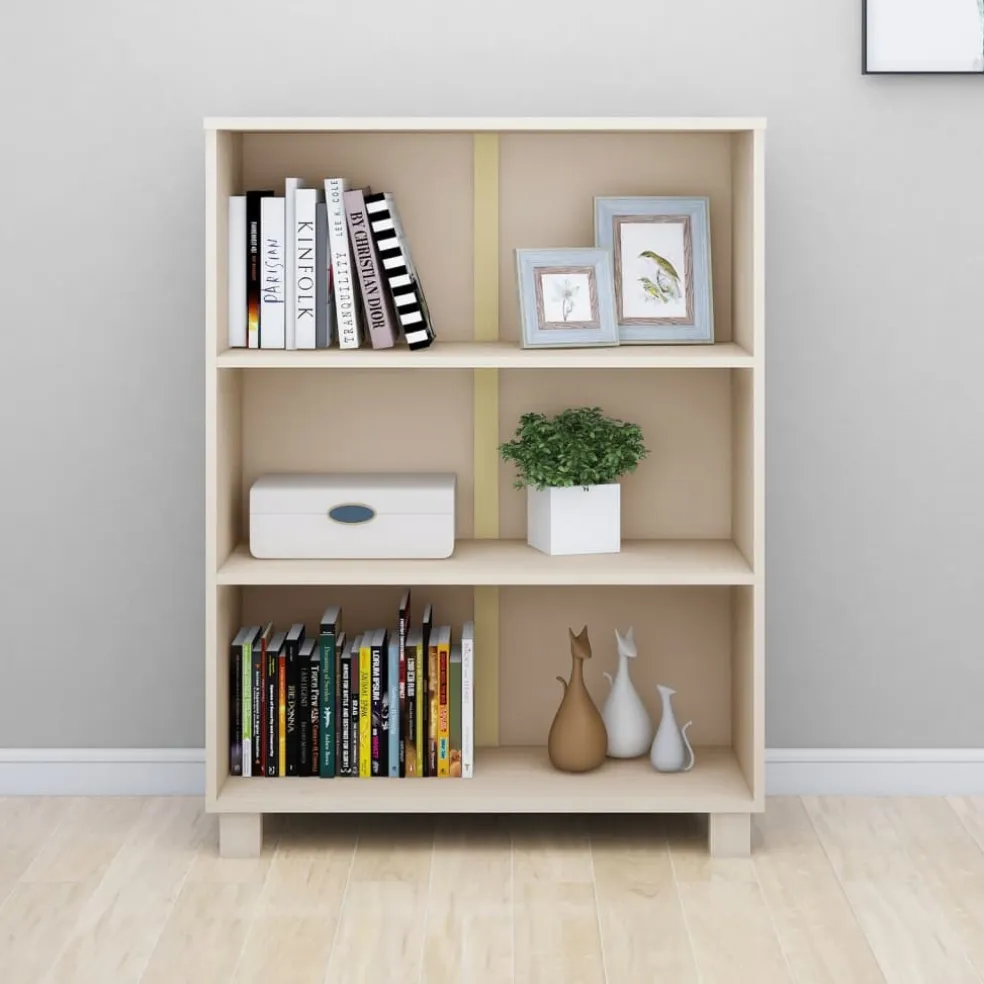 vidaXL Boekenkast HAMAR 85x35x112 cm massief grenenhout honingbruin