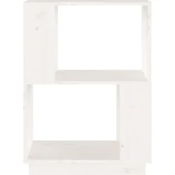vidaXL Boekenkast/kamerscherm 51x25x70 cm massief grenenhout wit