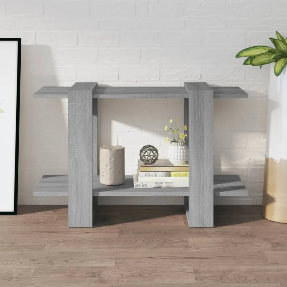 vidaXL Boekenkast/kamerscherm 80x30x51 cm grijs sonoma eikenkleurig