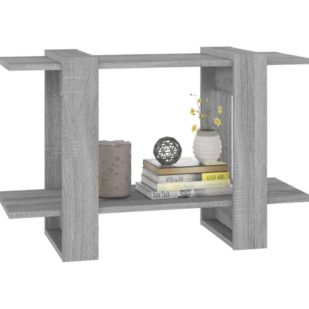 vidaXL Boekenkast/kamerscherm 80x30x51 cm grijs sonoma eikenkleurig