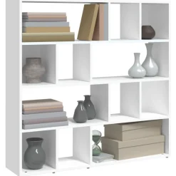 vidaXL Boekenkast/kamerscherm 105x24x102 cm wit