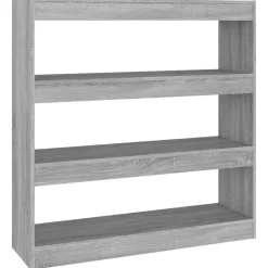 vidaXL Boekenkast/kamerscherm 100x30x103 cm grijs sonoma eikenkleurig