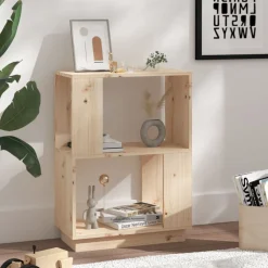 vidaXL Boekenkast/kamerscherm 51x25x70 cm massief grenenhout