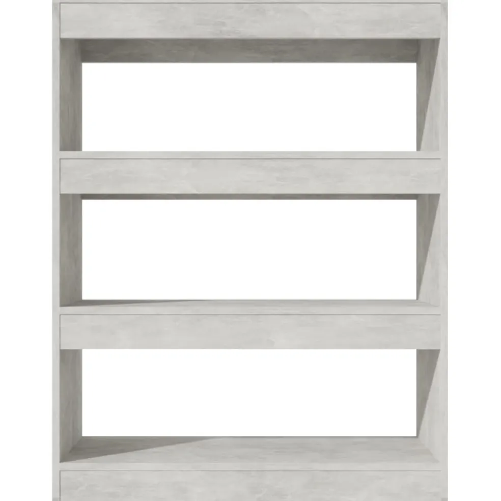 vidaXL Boekenkast/kamerscherm 80x30x103 cm bewerkt hout betongrijs