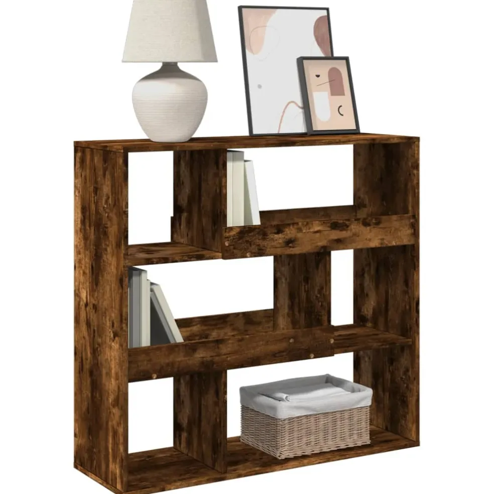 vidaXL Boekenkast / kamerscherm 100x33x94,5 cm gerookt eikenkleurig