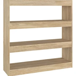 vidaXL Boekenkast/kamerscherm 100x30x103 cm sonoma eikenkleurig