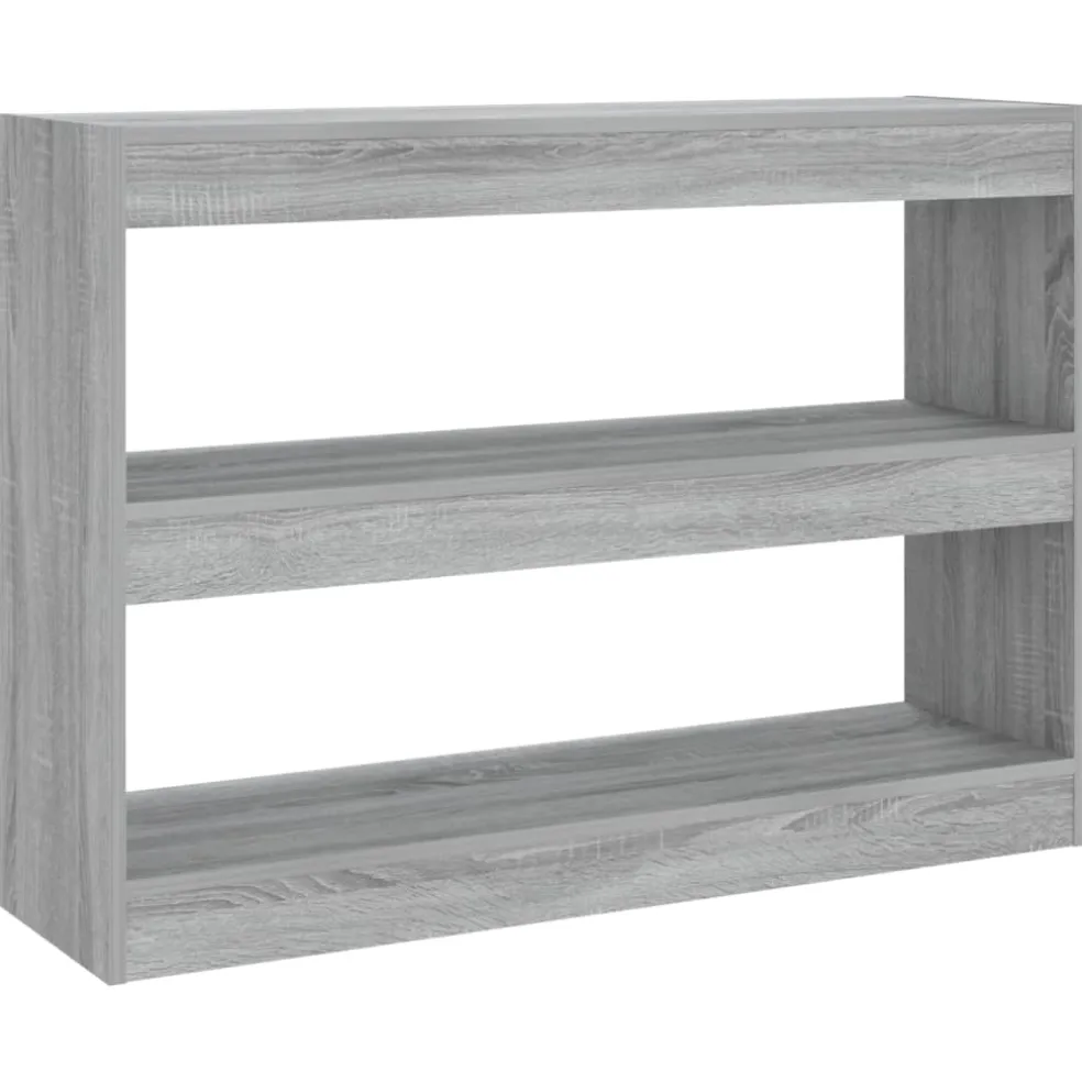 vidaXL Boekenkast/kamerscherm 100x30x72 cm grijs sonoma eikenkleurig