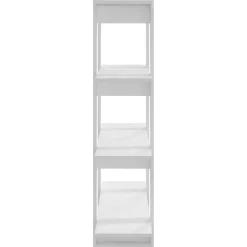 vidaXL Boekenkast/kamerscherm 100x30x123,5 cm wit