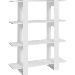 vidaXL Boekenkast/kamerscherm 100x30x123,5 cm wit