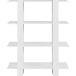 vidaXL Boekenkast/kamerscherm 100x30x123,5 cm wit