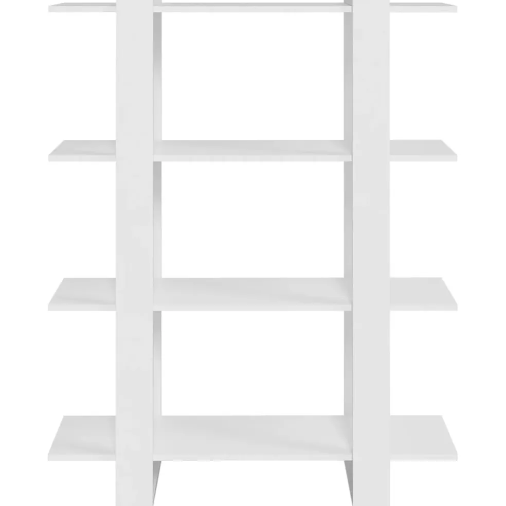 vidaXL Boekenkast/kamerscherm 100x30x123,5 cm wit