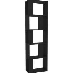 vidaXL Boekenkast/kamerscherm 45x24x159 cm bewerkt hout zwart