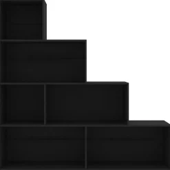 vidaXL Boekenkast/kamerscherm 155x24x160 cm bewerkt hout zwart