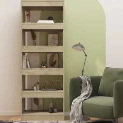 vidaXL Boekenkast/kamerscherm 60x30x166 cm bewerkt hout sonoma eiken