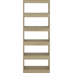 vidaXL Boekenkast/kamerscherm 60x30x166 cm bewerkt hout sonoma eiken