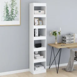 vidaXL Boekenkast/kamerscherm 40x30x198 cm wit