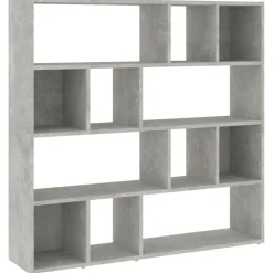 vidaXL Boekenkast/kamerscherm 105x24x102 cm betongrijs