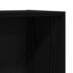 vidaXL Boekenkast/kamerverdeler zwart eiken 60,5x30x90cm bewerkt hout
