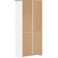 vidaXL Boekenkast 5-laags BODO 82x40x173 cm massief grenenhout wit