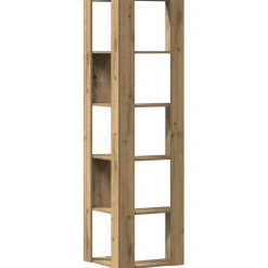 vidaXL Boekenkast 5-laags hoek 50x50x179 cm hout artisanaal eikenkleur