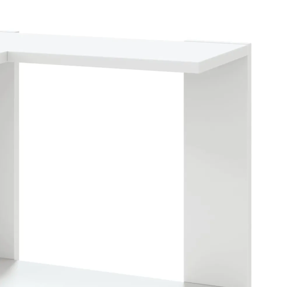 vidaXL Boekenkast 5-laags hoek 50x50x179 cm bewerkt hout wit