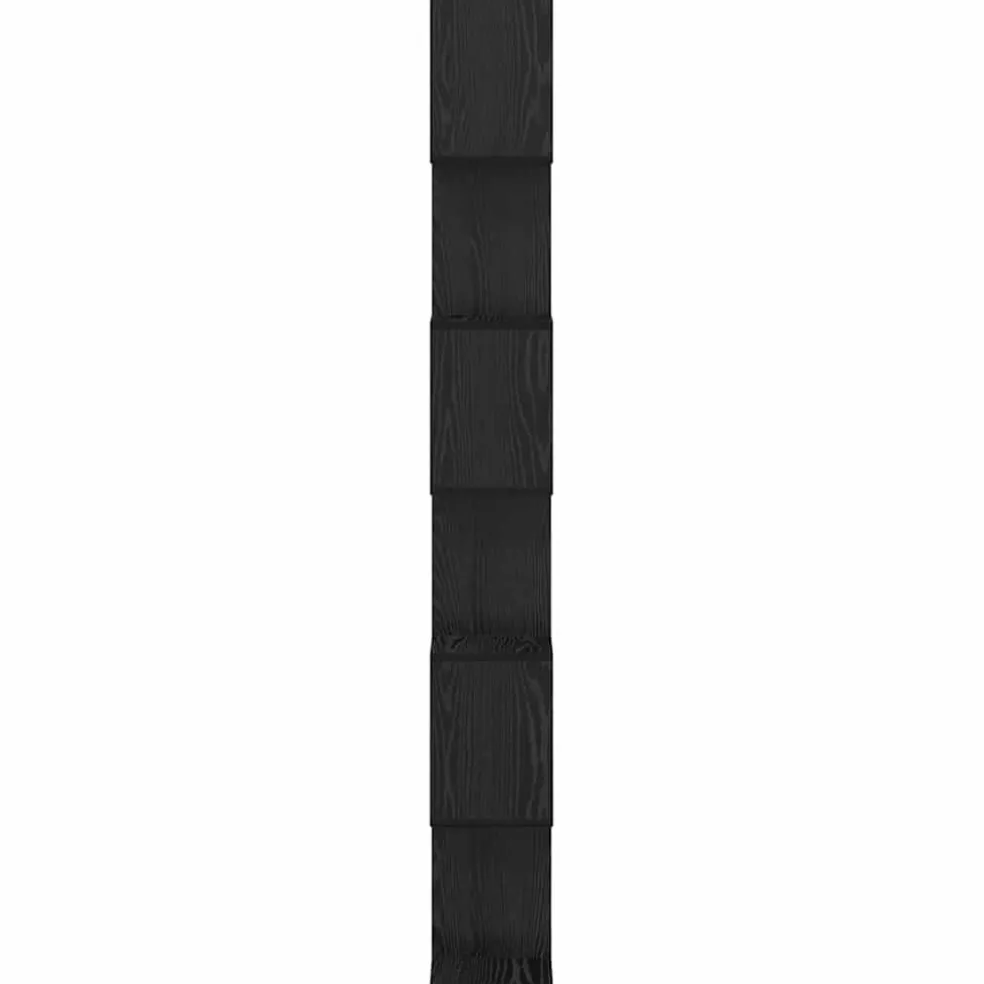 vidaXL Boekenkast 6-laags 70 x 24 x 193,5 cm Bewerkt hout Zwart Eiken