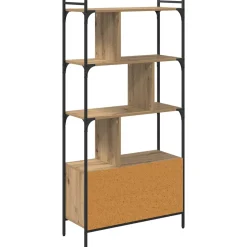 vidaXL Boekenkast 6-laags 76,5 x 30 x 154,5 cm Bewerkt hout