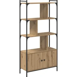 vidaXL Boekenkast 6-laags 76,5 x 30 x 154,5 cm Bewerkt hout