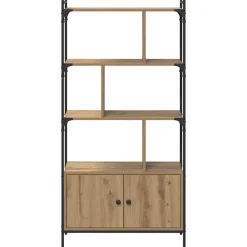 vidaXL Boekenkast 6-laags 76,5 x 30 x 154,5 cm Bewerkt hout