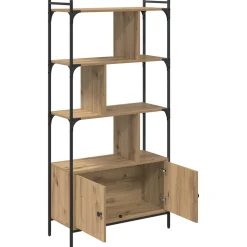 vidaXL Boekenkast 6-laags 76,5 x 30 x 154,5 cm Bewerkt hout