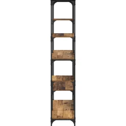 vidaXL Boekenkast 5-laags 99 x 35,5 x 176 cm Bewerkt hout Oud hout