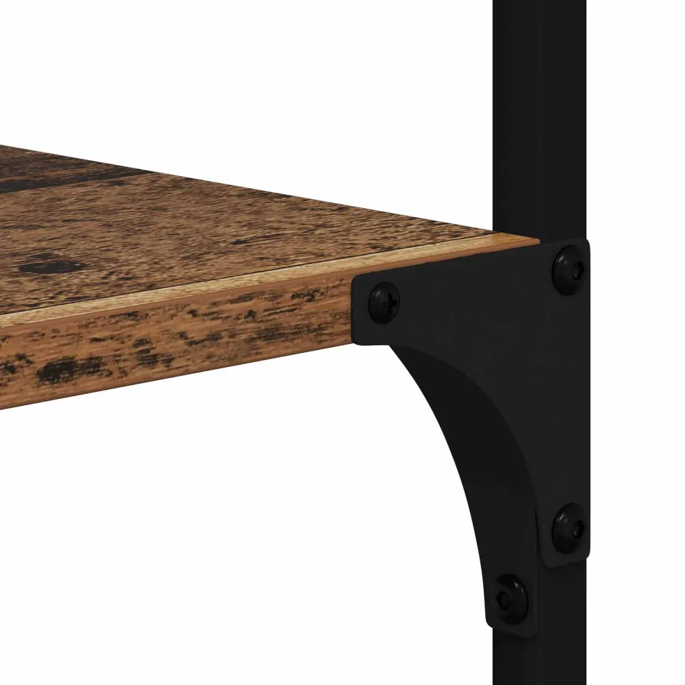 vidaXL Boekenkast 5-laags 99 x 35,5 x 176 cm Bewerkt hout Oud hout