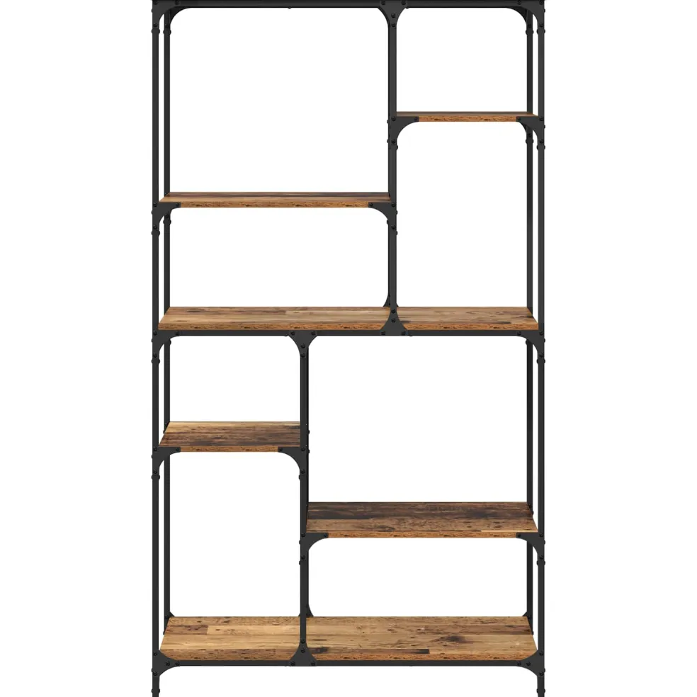vidaXL Boekenkast 5-laags 99 x 35,5 x 176 cm Bewerkt hout Oud hout