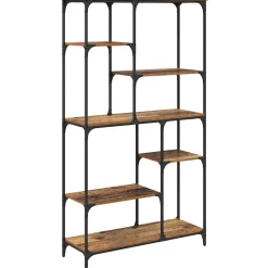 vidaXL Boekenkast 5-laags 99 x 35,5 x 176 cm Bewerkt hout Oud hout