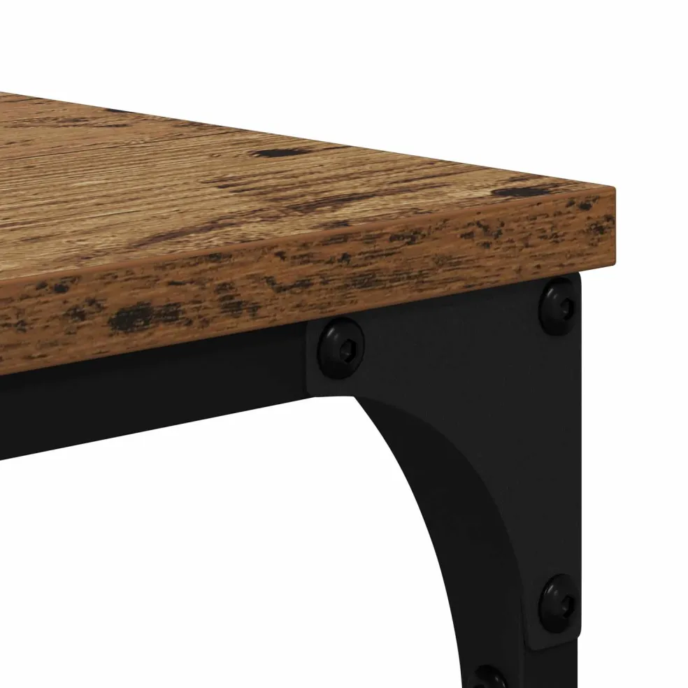 vidaXL Boekenkast 9-laags 91 x 36 x 176 cm Bewerkt hout Oud Hout
