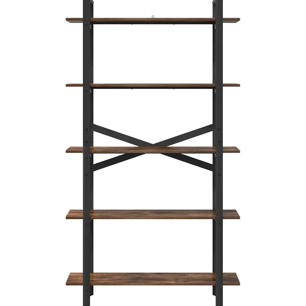 vidaXL Boekenkast 5-laags 100 x 33,5 x 178 cm Bewerkt hout