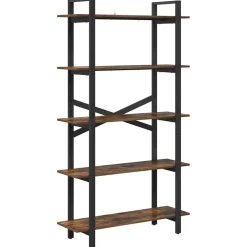 vidaXL Boekenkast 5-laags 100 x 33,5 x 178 cm Bewerkt hout