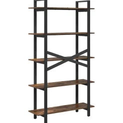 vidaXL Boekenkast 5-laags 100 x 33,5 x 178 cm Bewerkt hout