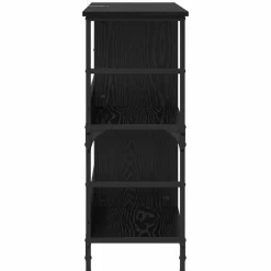 vidaXL Boekenkast 4-laags 78,5 x 33 x 82 cm Bewerkt hout Zwart eiken