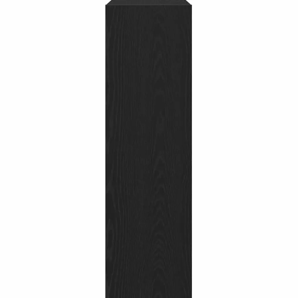 vidaXL Boekenkast 3-laags 100 x 30 x 103 cm Bewerkt hout Zwart Eiken
