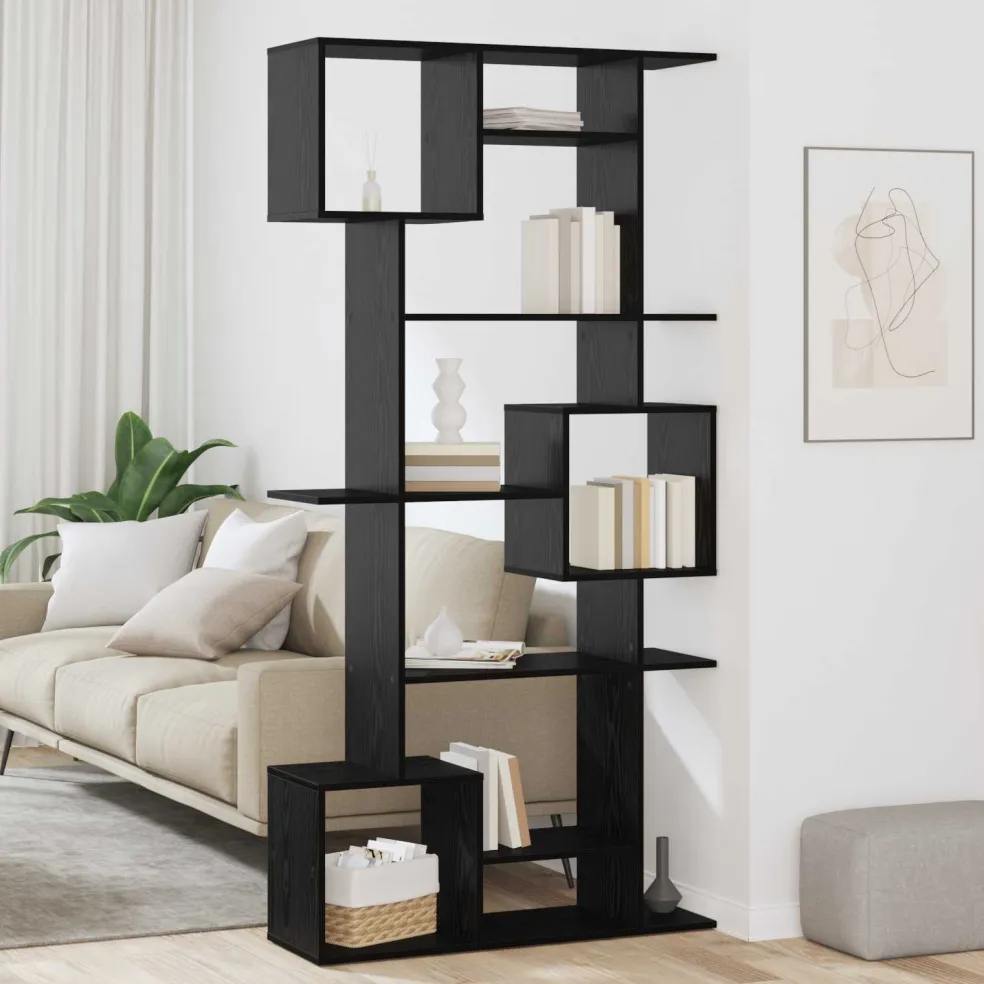 vidaXL Boekenkast 3-laags 30 x 30 x 111 cm Bewerkt hout