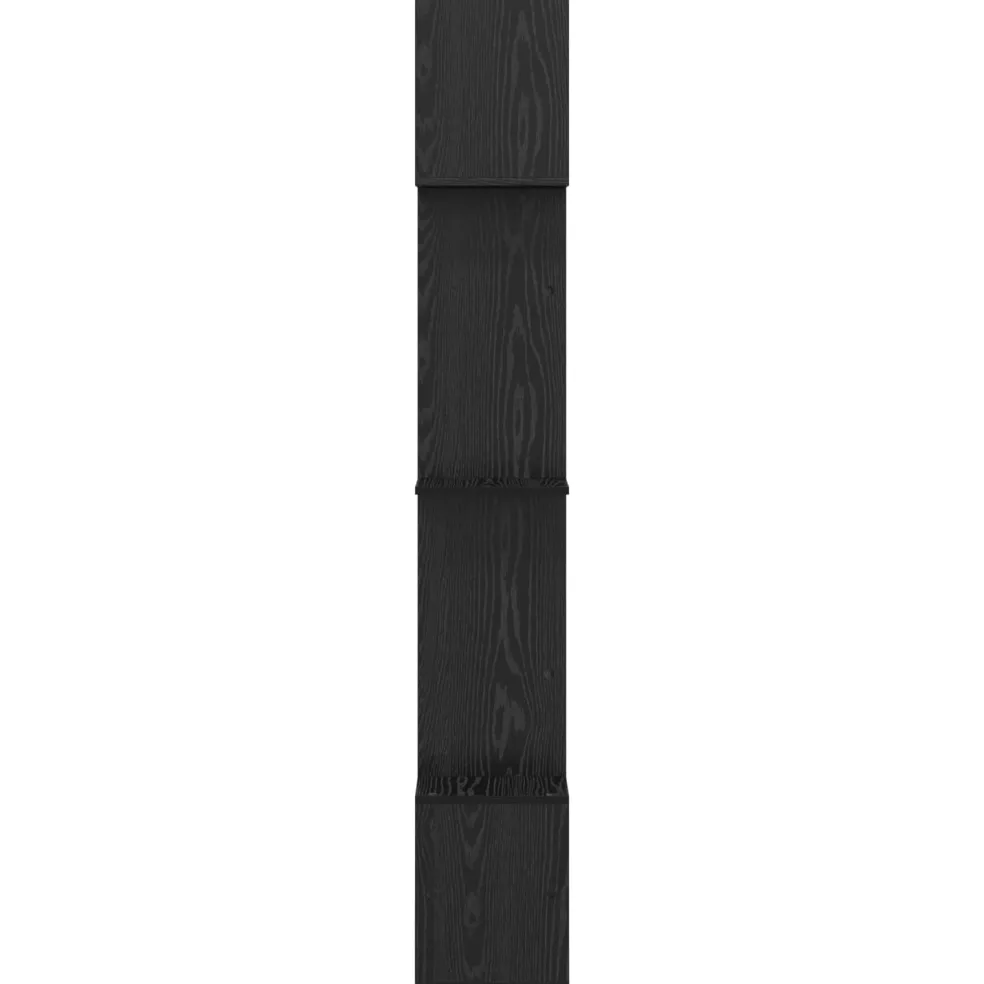 vidaXL Boekenkast 3-laags 30 x 30 x 111 cm Bewerkt hout