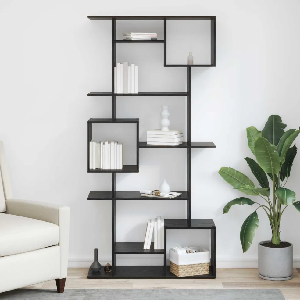 vidaXL Boekenkast 3-laags 30 x 30 x 111 cm Bewerkt hout