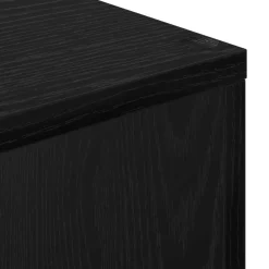 vidaXL Boekenkast 4-laags 69,5 x 29 x 69,5 cm Bewerkt hout Zwart Eiken
