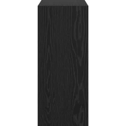 vidaXL Boekenkast 2-laags 60 x 30 x 72 cm Bewerkt hout Zwart Eiken