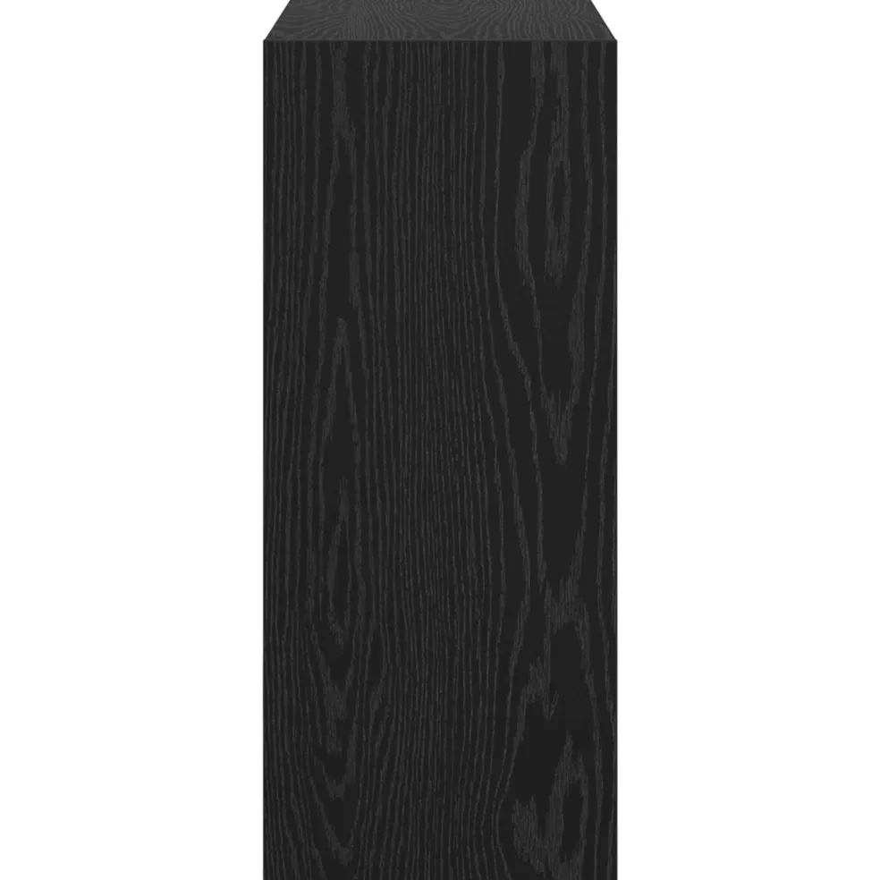vidaXL Boekenkast 2-laags 60 x 30 x 72 cm Bewerkt hout Zwart Eiken