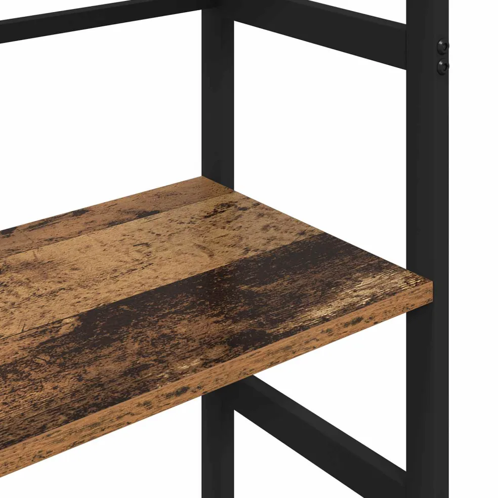 vidaXL Boekenkast 2-laags 40 x 29,5 x 81 cm Bewerkt hout Oud Hout